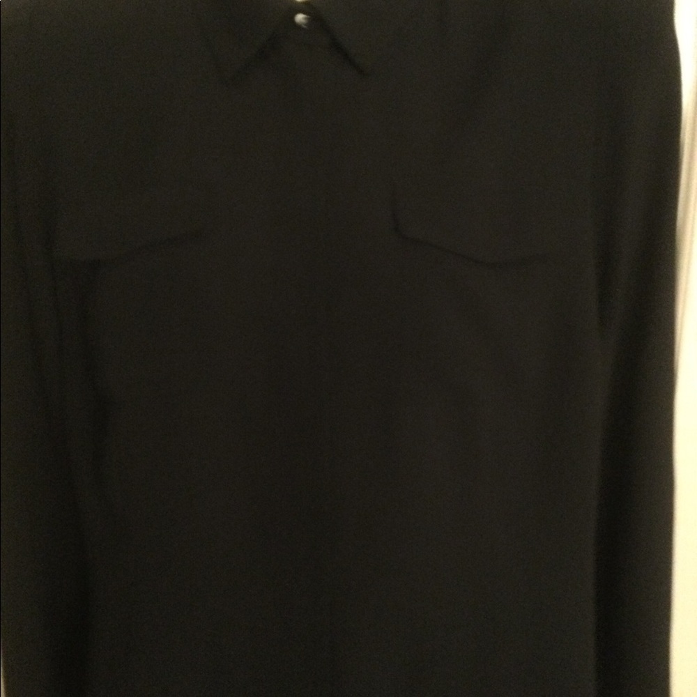 Worth Black Silk Crepe Blouse - Picture 3 of 10